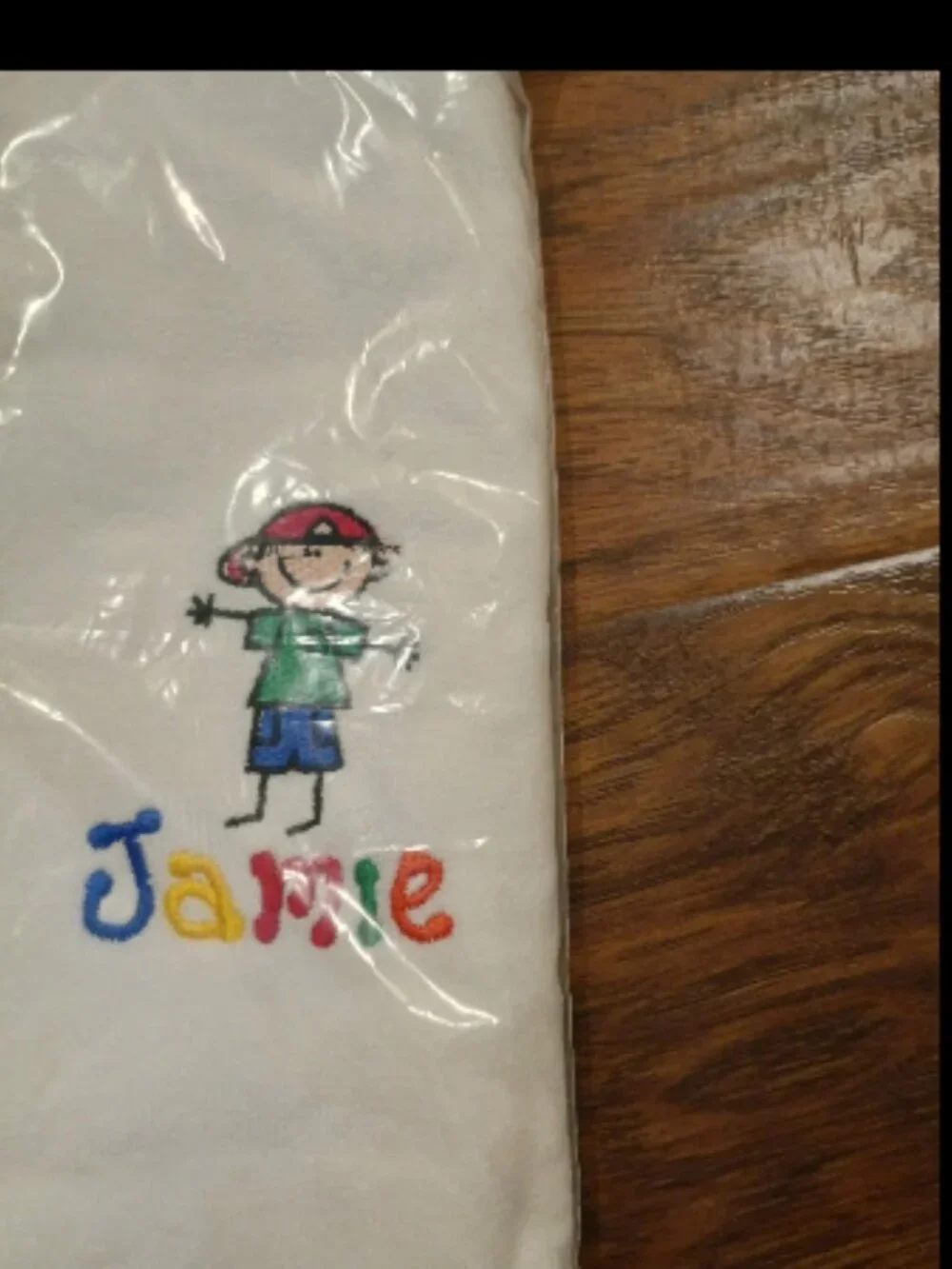 Monogrammed hand towel